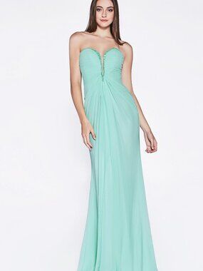 NEW MINT Evening Gown Floor Length Formal Elegant Stunning 663